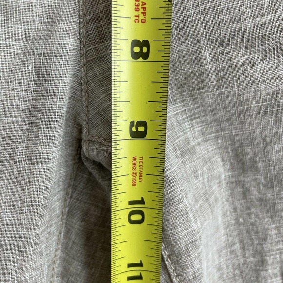 Freestyle Revolution Womens Large Linen Pants Comfort Elastic Waist Bootcut Tan - Picture 6 of 11